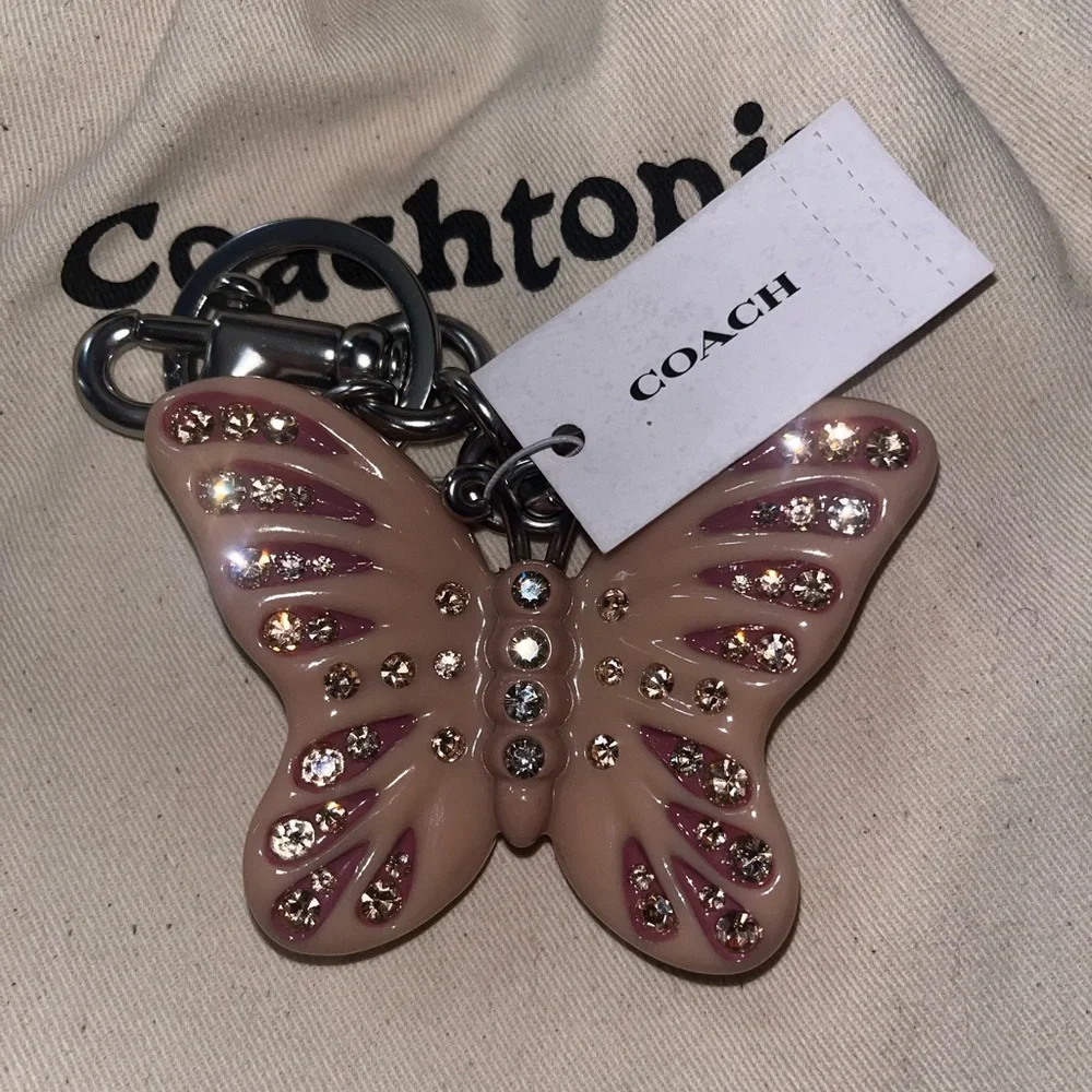 Coach butterfly bag charm authentic - Picture 2 of 5